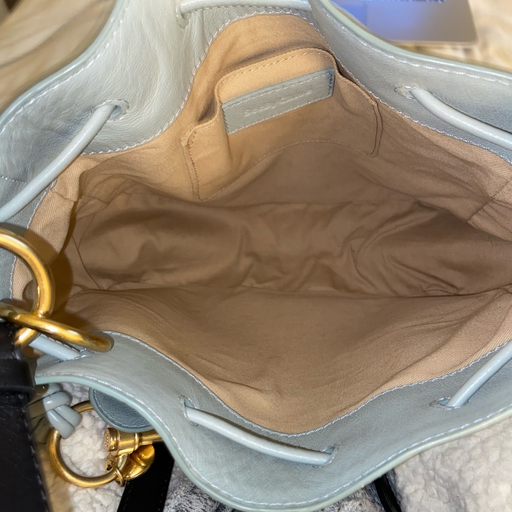 See By Chloé Two-Tone blue and Black Leather Crossbody Bag - Picture 4 of 7